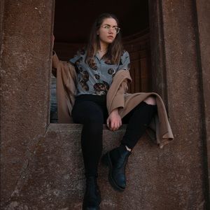 Silk retro 80’s blouse